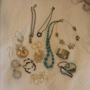 Gold and Turquoise Jewelry Set